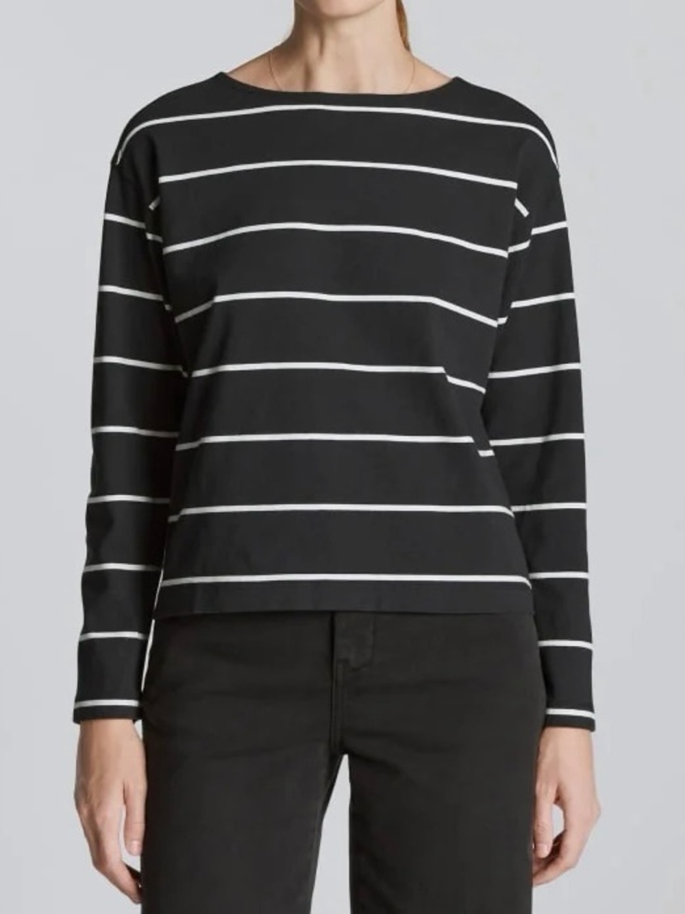 EVERLANE The Mariner Tee | Black / Canvas - NWT